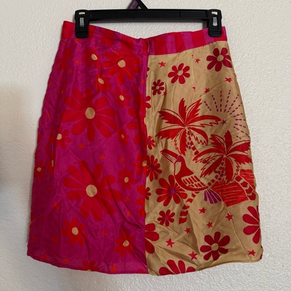 Farm Rio wrap slip mini skirt - Picture 7 of 9